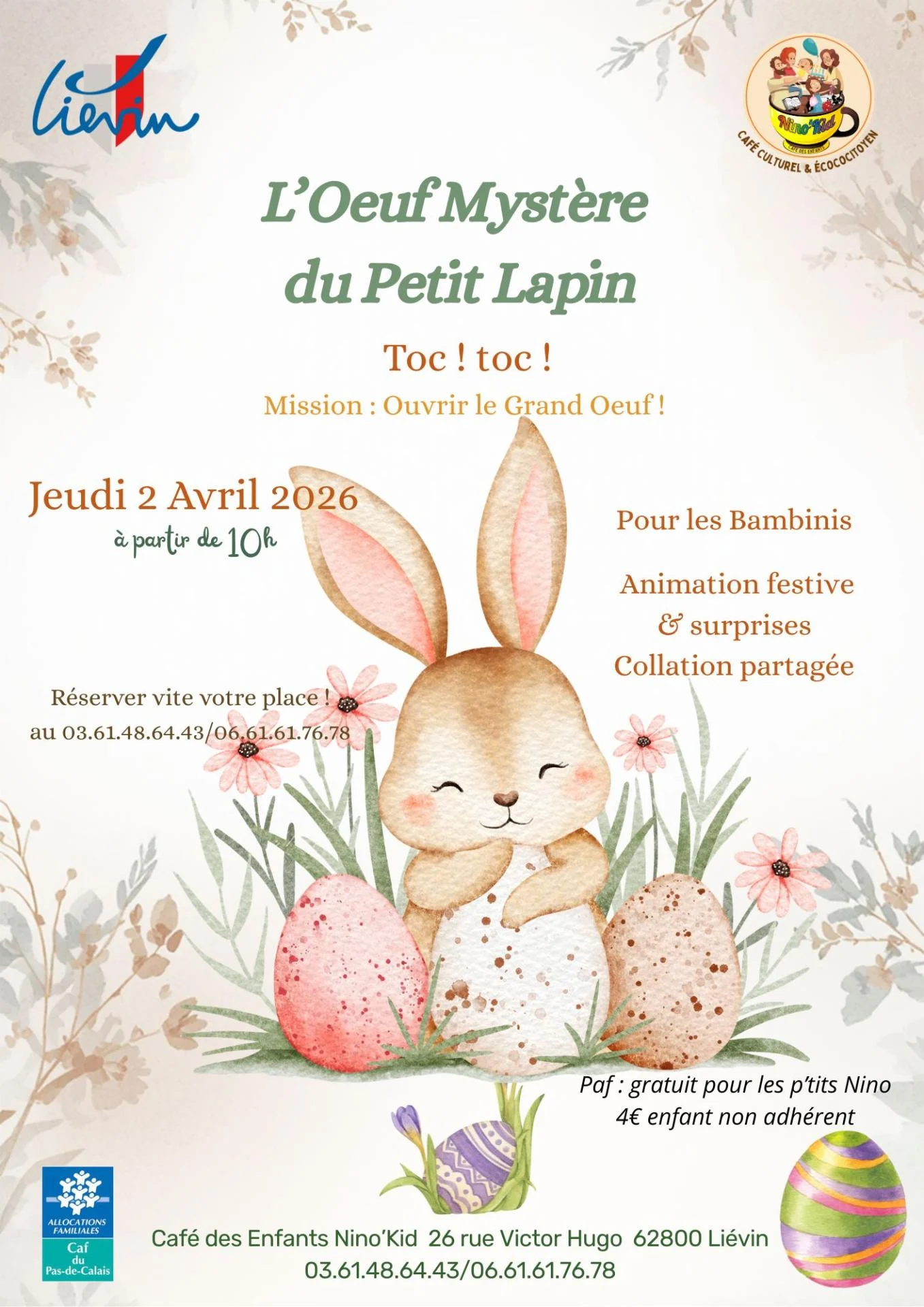 Bambinis paques 2026 nino'Kid