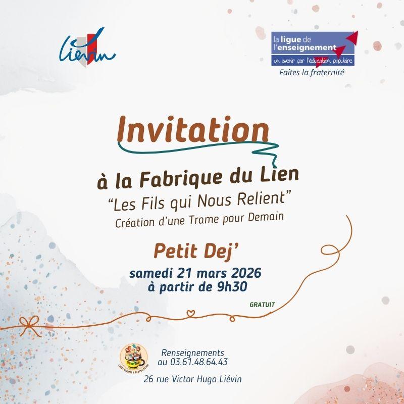 Invitation p tit dej frat mars 2026 nino kid