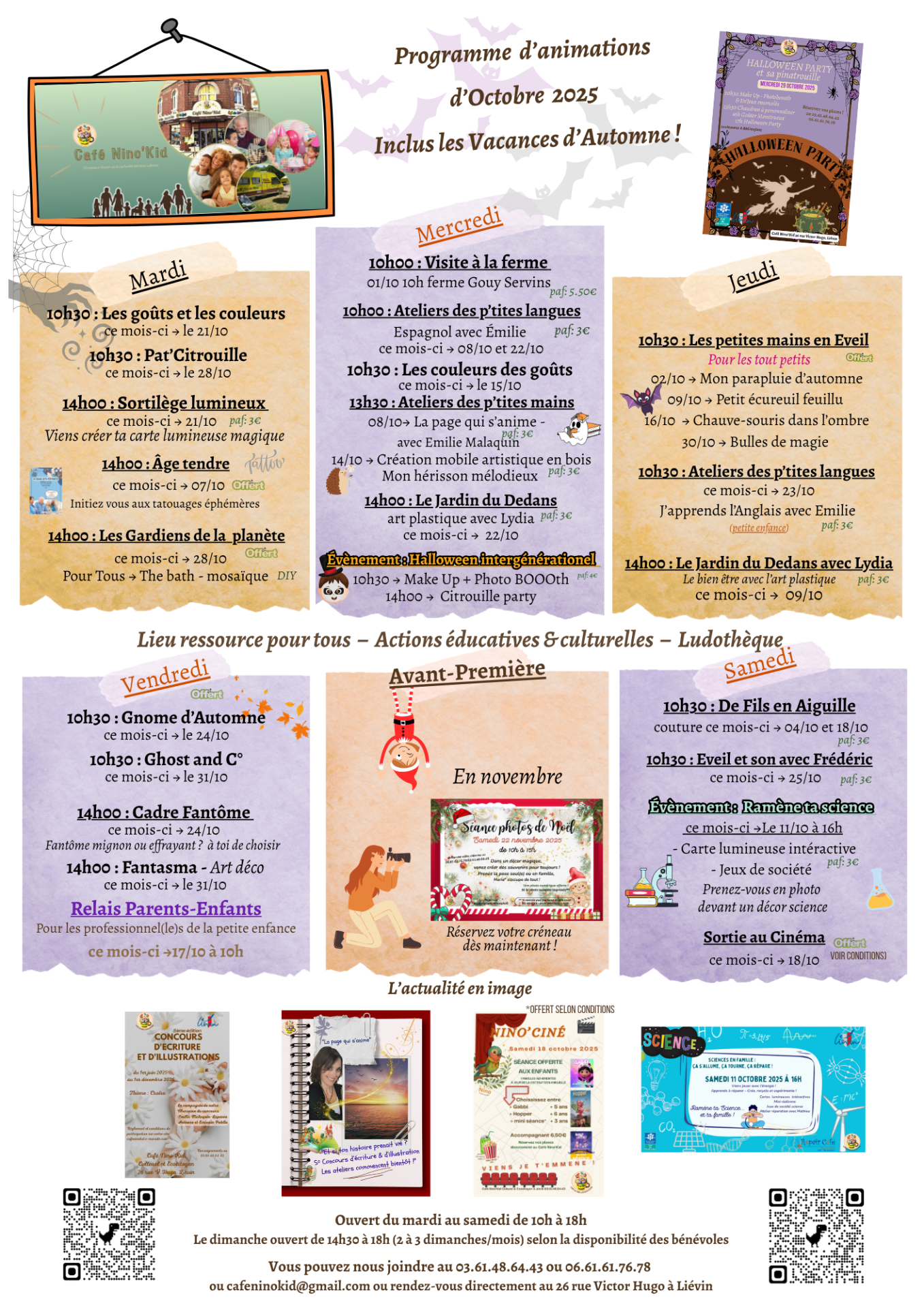 Programme d'octobre 2025