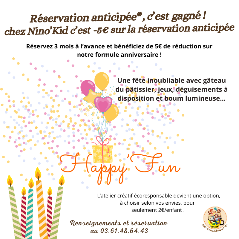 Reservation anticipee c est gagne chez nino 1