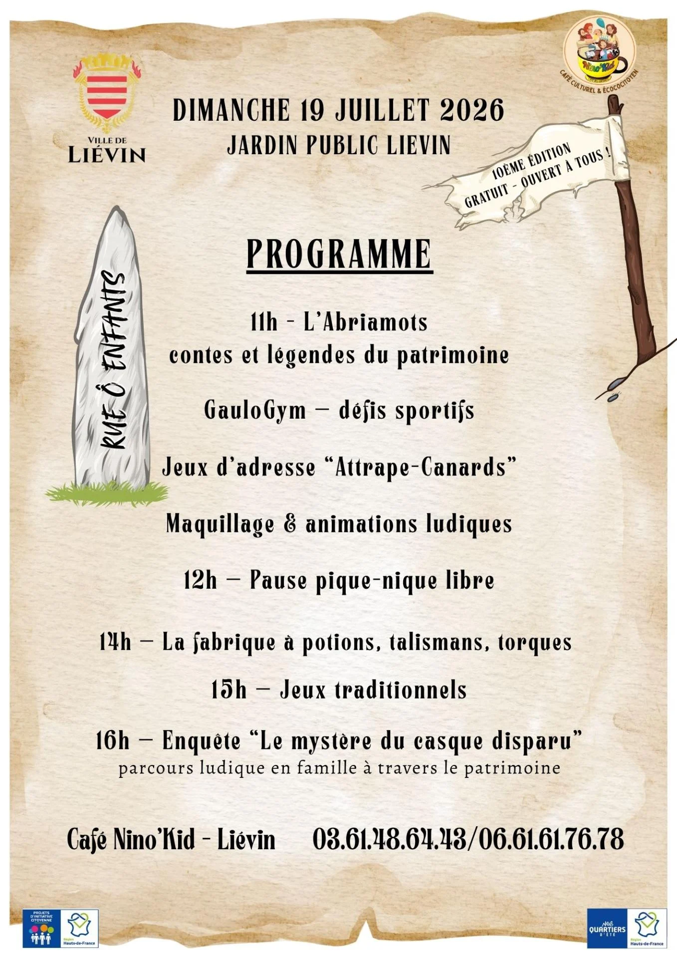 Rue o enfants 2026 nk programme